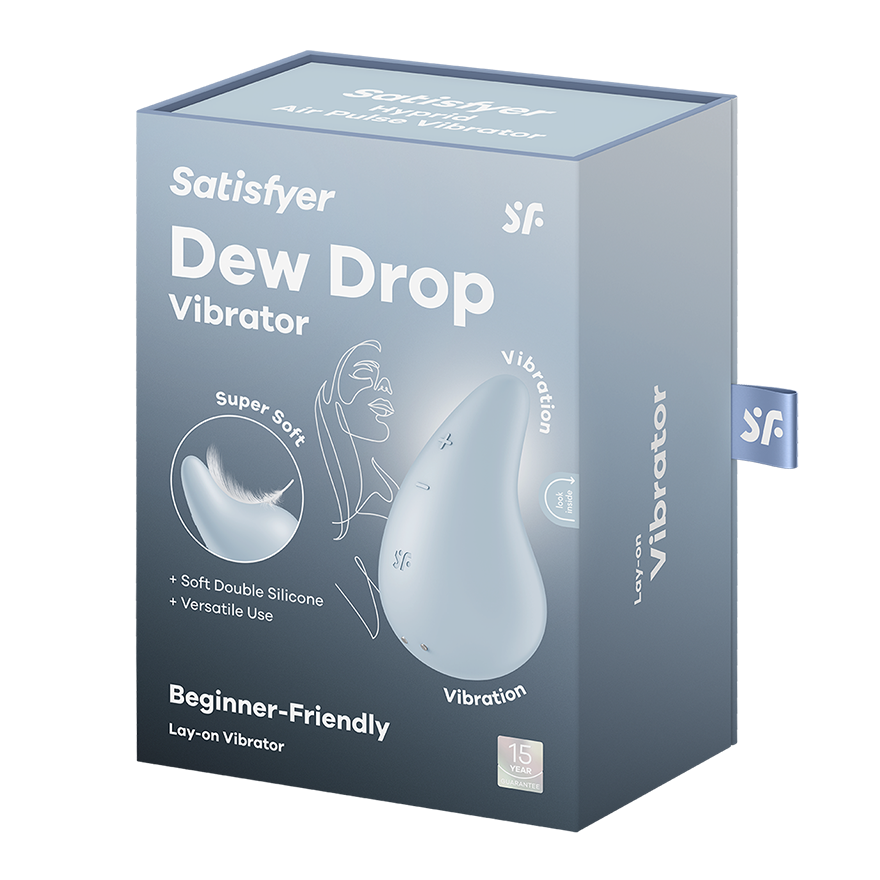 Satisfyer Dew Drop 12 Functions Intense Clitoral Stimulator Clit Ticklers and Pulsators