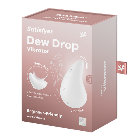 Satisfyer Dew Drop 12 Functions Lay-on Clitoral Vibrator - Clit Ticklers and Pulsators
