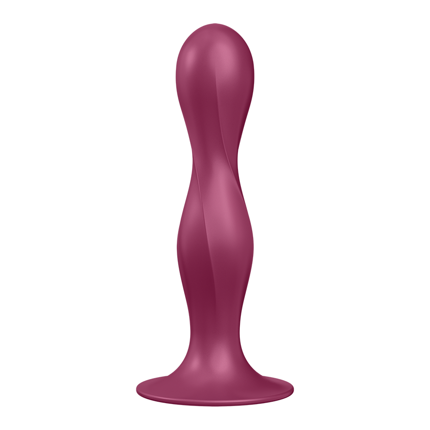 Satisfyer Double Ball-R Soft Silicone Vaginal and Anal Dildo Red Butt Plugs