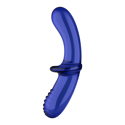 Satisfyer Double Crystal Anal and Vaginal Glass Dildo - Remote Control Vibrators