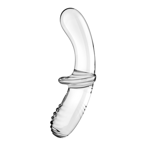 Satisfyer Double Crystal Anal and Vaginal Glass Dildo - Remote Control Vibrators