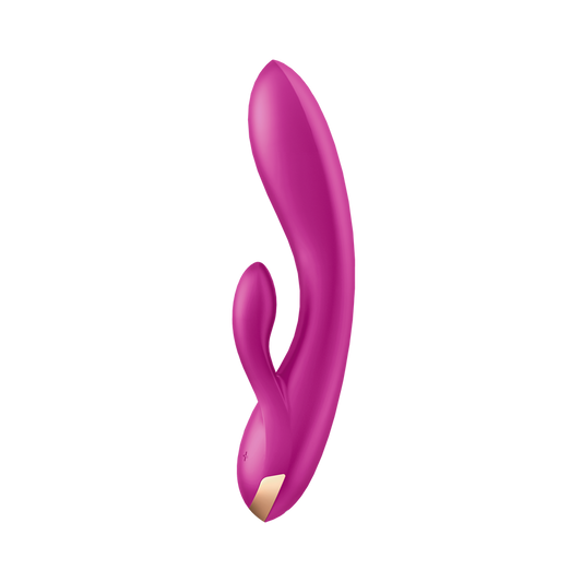 Satisfyer Double Flex App Controlled Rabbit Style G Spot Vibrator - Clit Ticklers and Pulsators
