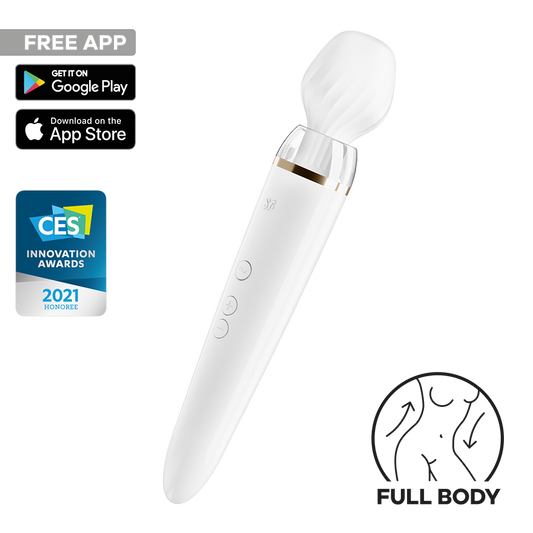 Satisfyer Double Wand-er App Controlled Body Wand Massager - Body Wands