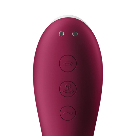 Satisfyer Dual Crush Air Pulse Clitoral and G Spot Vibrator - Clit Ticklers and Pulsators