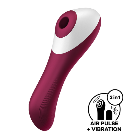 Satisfyer Dual Crush Air Pulse Clitoral and G Spot Vibrator - Clit Ticklers and Pulsators