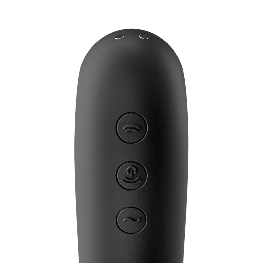 Satisfyer Dual Kiss Double Sided Air Pulse Clitoral Vibrator Clit Ticklers and Pulsators