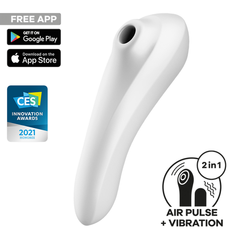 Satisfyer Dual Pleasure Air Pulse Clitoral and G Spot Vibrator - Clit Ticklers and Pulsators