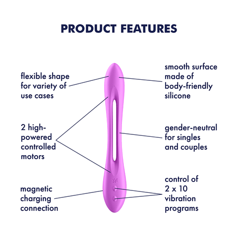 Satisfyer Elastic Joy Silicone Waterproof G Spot Massager - G-Spot Vibrators