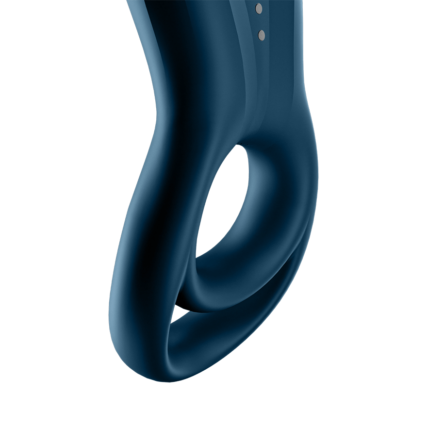 Satisfyer Epic Duo App Connected Vibrating Cock Ring Navy Ball and Cock Toys