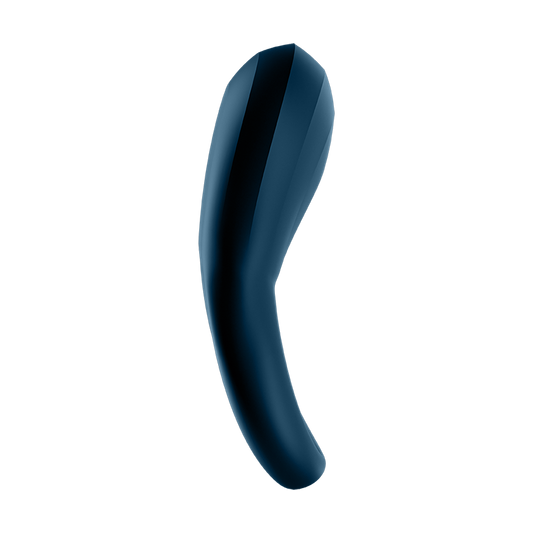 Satisfyer Epic Duo App Connected Vibrating Cock Ring Navy - Ball and Cock Toys