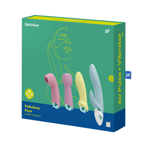 Satisfyer Fabulous Four Ultimate Multi Functions Air Pulse Massager Set - Rabbit Vibrators