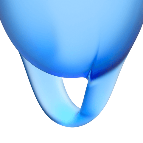 Satisfyer Feel Confident Silicone Menstrual Cups Set of 2 Dark Blue - Menstrual Cups