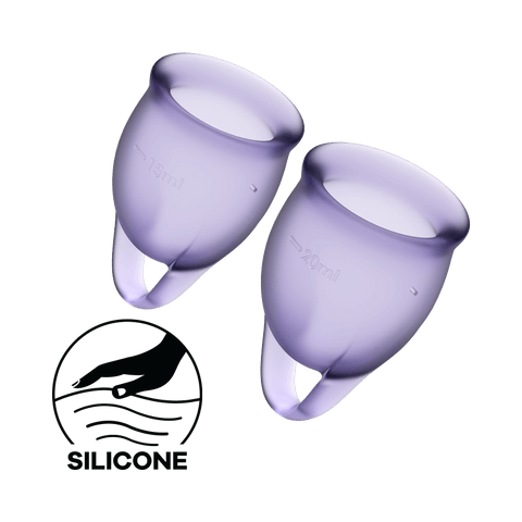 Satisfyer Feel Confident Silicone Menstrual Cup - Menstrual Cups