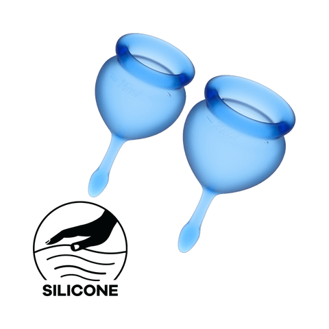 Satisfyer Feel Good Hygienic Silicone Menstrual Cups - Condoms