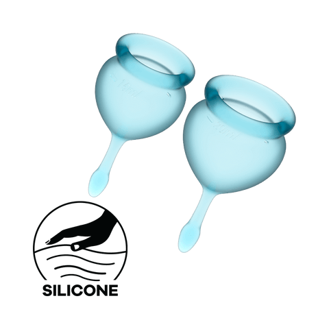 Satisfyer Feel Good Hygienic Silicone Menstrual Cups - Condoms