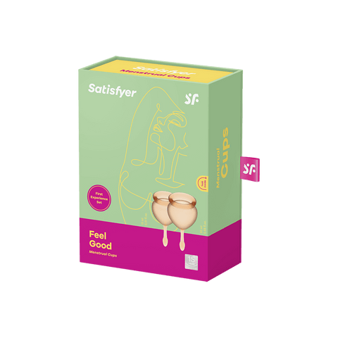 Satisfyer Feel Good Hygienic Silicone Menstrual Cups - Condoms