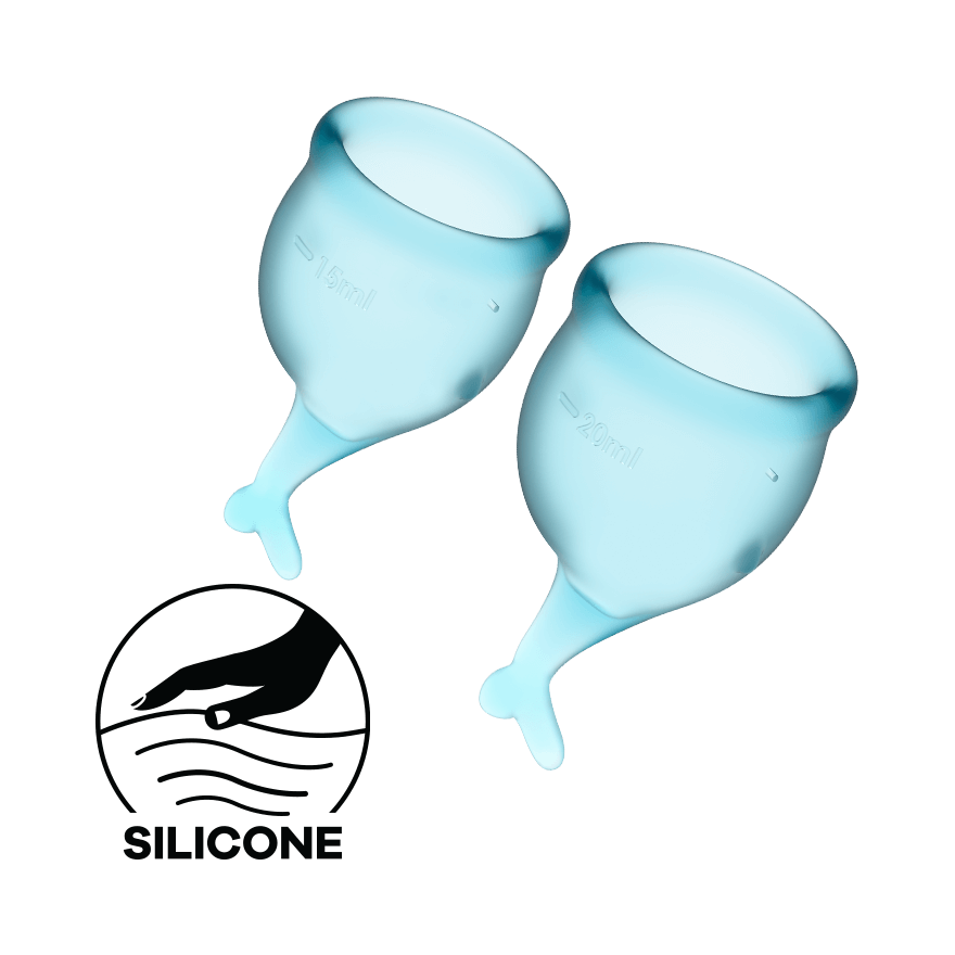 Satisfyer Feel Secure Medical Grade Silicone Menstrual Cups Condoms