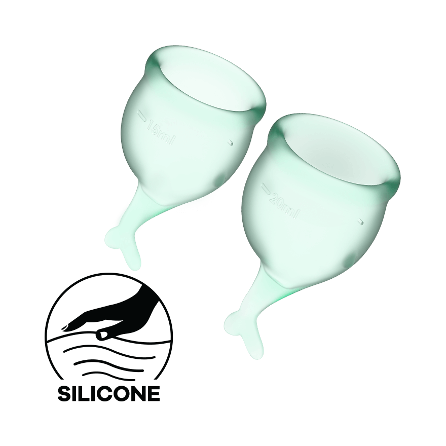Satisfyer Feel Secure Medical Grade Silicone Menstrual Cups Condoms