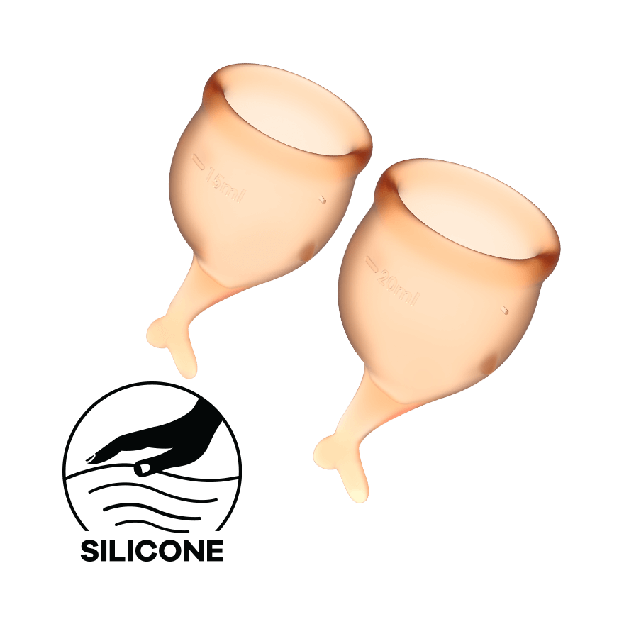 Satisfyer Feel Secure Medical Grade Silicone Menstrual Cups Condoms