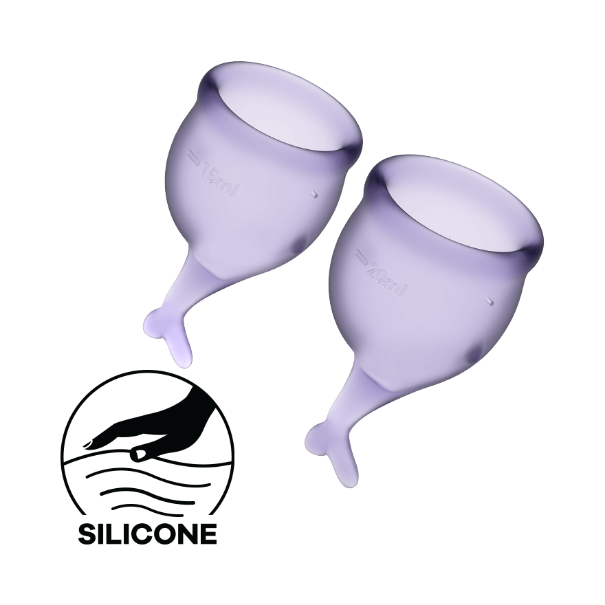Satisfyer Feel Secure Medical Grade Silicone Menstrual Cups Condoms