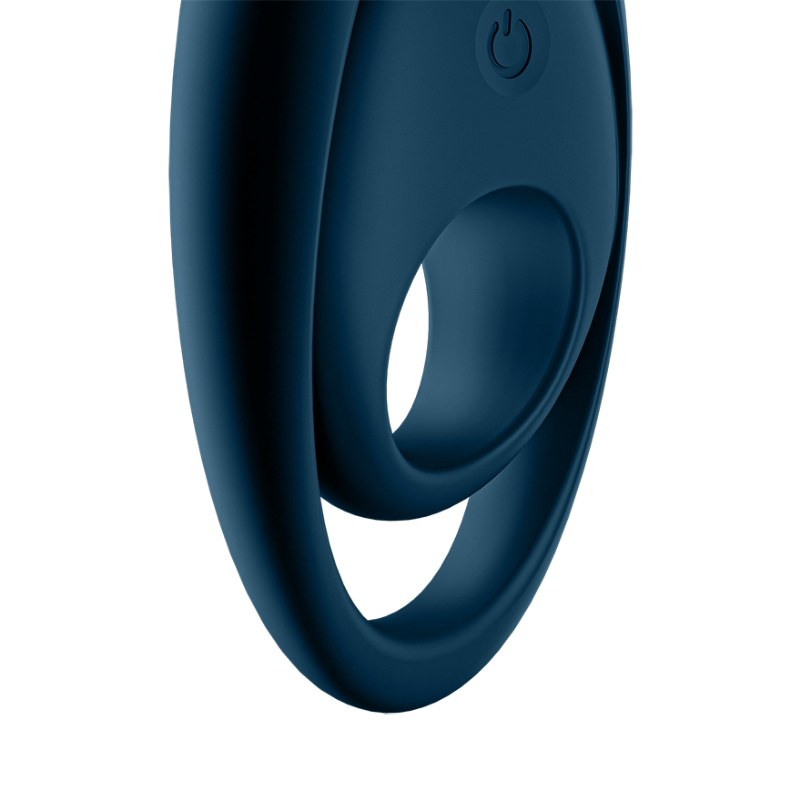 Satisfyer Glorious Duo Mens Powerful Vibrating Cock Ring Blue Ball and Cock Toys