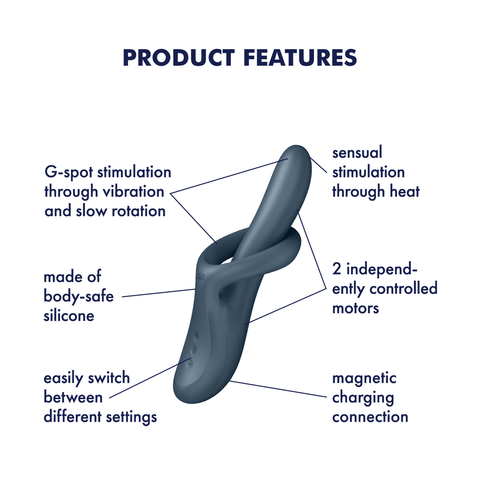 Satisfyer Heat Flex 4 Multi Functions G Spot Vibrator - G-Spot Vibrators