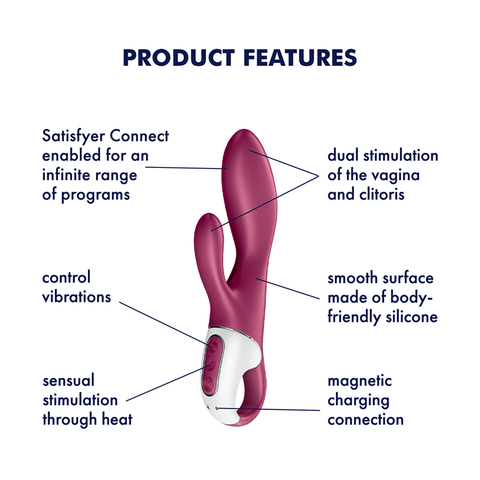 Satisfyer Heated Affair App Connected G Spot Rabbit Vibrator - Rabbit Vibrators