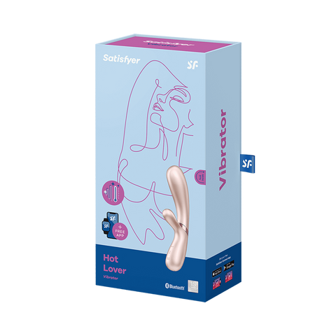 Satisfyer Hot Lover Rabbit Shape Clitoral and G Spot Massager - Finger and Tongue Vibrators