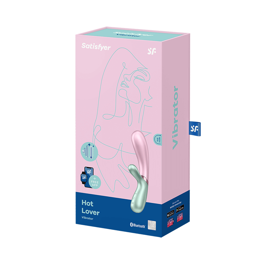 Satisfyer Hot Lover Rabbit Shape Clitoral and G Spot Massager Finger and Tongue Vibrators