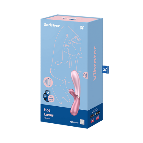 Satisfyer Hot Lover Rabbit Shape Clitoral and G Spot Massager - Finger and Tongue Vibrators