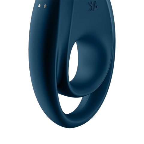 Satisfyer Incredible Duo 12 Functions Vibrating Cock Ring Deep Blue - Vibrating Cock Rings