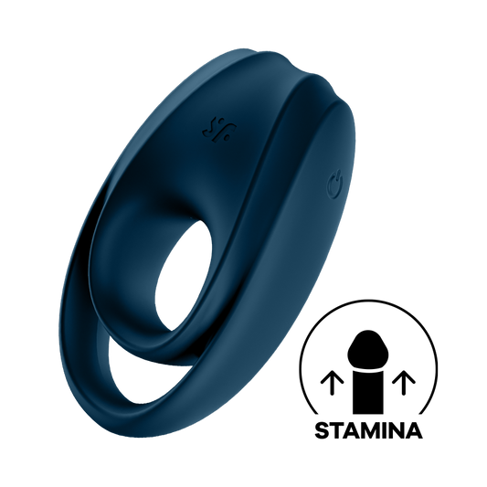 Satisfyer Incredible Duo 12 Functions Vibrating Cock Ring Deep Blue - Vibrating Cock Rings