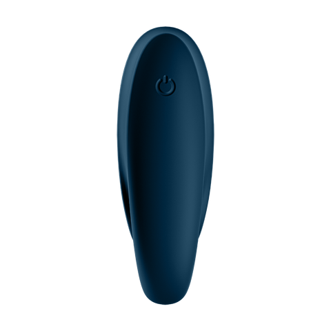 Satisfyer Incredible Duo 12 Functions Vibrating Cock Ring Deep Blue - Vibrating Cock Rings