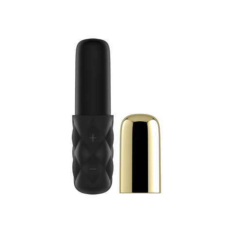 Satisfyer Mini Sparking Darling USB Rechargeable Mini Bullet Vibrator Gold/Black - Bullet Vibrators