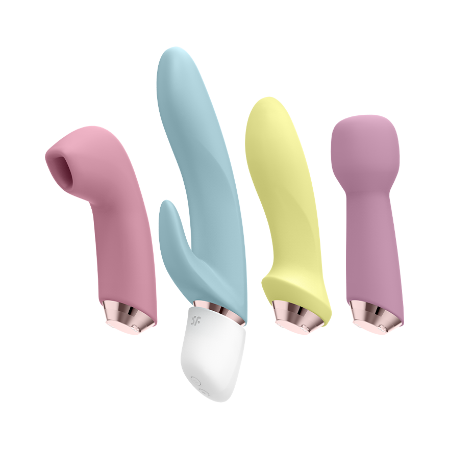 Satisfyer Marvelous Four Silicone Adult Vibrator Set Rabbit Vibrators