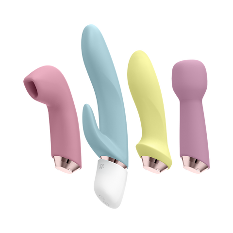 Satisfyer Marvelous Four Silicone Adult Vibrator Set - Rabbit Vibrators