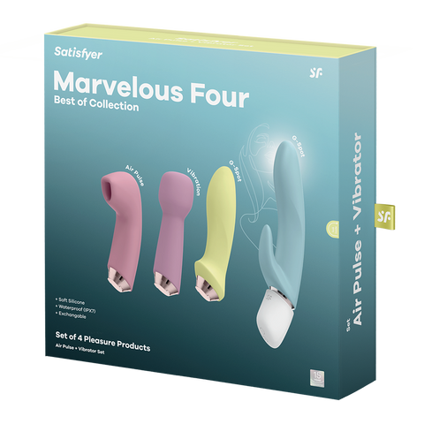Satisfyer Marvelous Four Silicone Adult Vibrator Set - Rabbit Vibrators