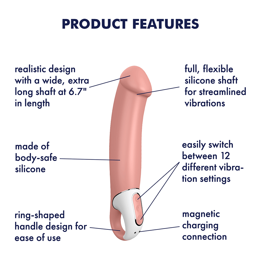 Satisfyer Master Sensual Silicone G Spot Vibrator Waterproof Vibrators