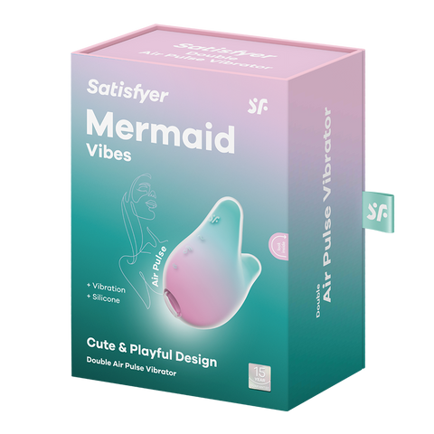Satisfyer Mermaid USB Rechargeable Clitoral Vibrator - Clit Ticklers and Pulsators