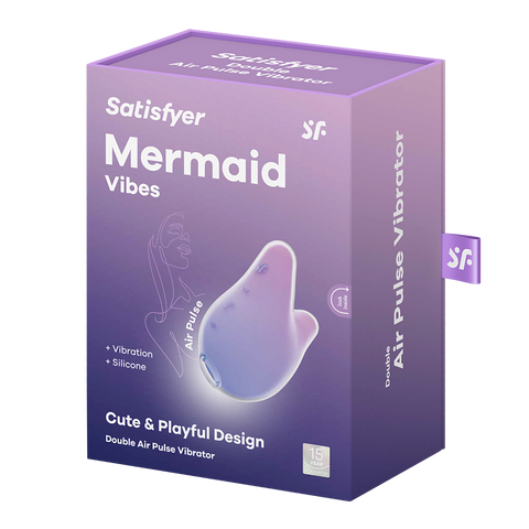Satisfyer Mermaid USB Rechargeable Clitoral Vibrator - Clit Ticklers and Pulsators