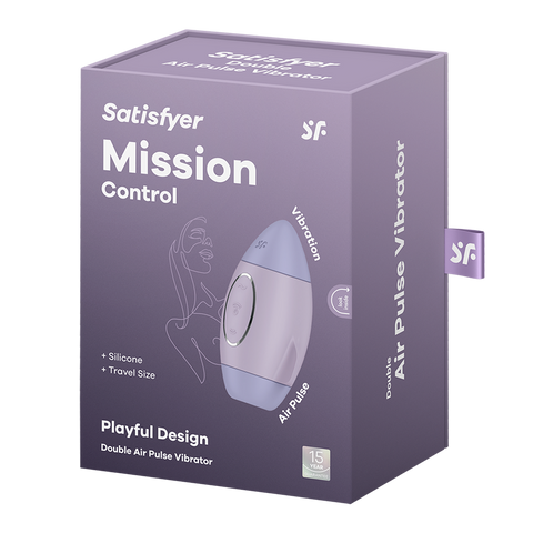 Satisfyer Mission Control Double Air Pulse Clitoral Vibrator - Pussy And Clit Toys