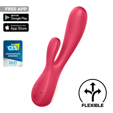 Satisfyer Mono Flex App Connected Multi Functions Rabbit Vibrator - Body Wands