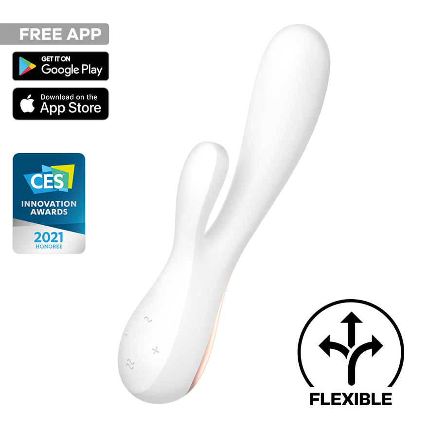 Satisfyer Mono Flex App Connected Multi Functions Rabbit Vibrator Body Wands
