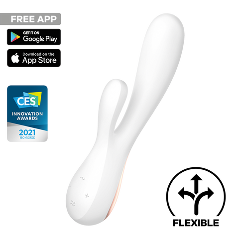 Satisfyer Mono Flex App Connected Multi Functions Rabbit Vibrator - Body Wands