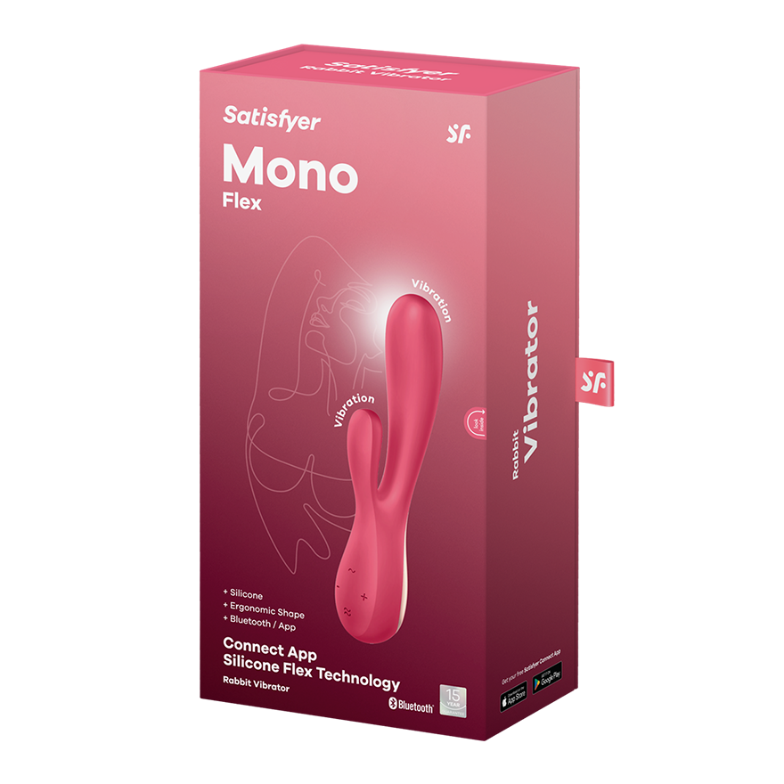 Satisfyer Mono Flex App Connected Multi Functions Rabbit Vibrator Body Wands