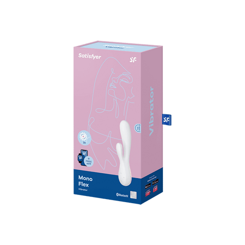 Satisfyer Mono Flex App Connected Multi Functions Rabbit Vibrator - Body Wands