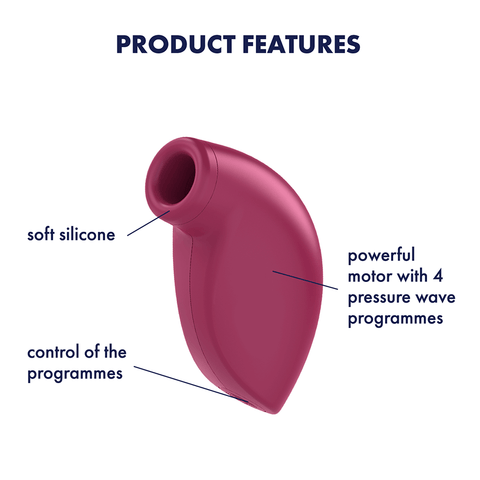 Satisfyer One Night Stand Silicone Clitoral Vibrator - Clit Ticklers and Pulsators