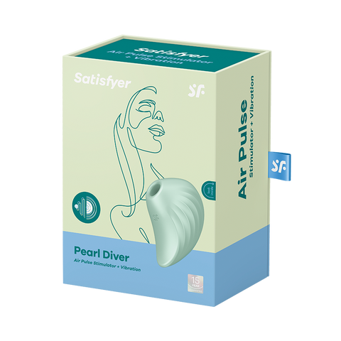 Satisfyer Pearl Diver Layon Air Pulse Clitoral Stimulator - G-Spot Vibrators