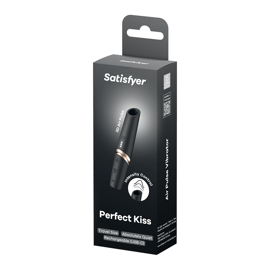 Satisfyer Perfect Kiss Mini Air Wave Clitoral Massager Clit Ticklers and Pulsators