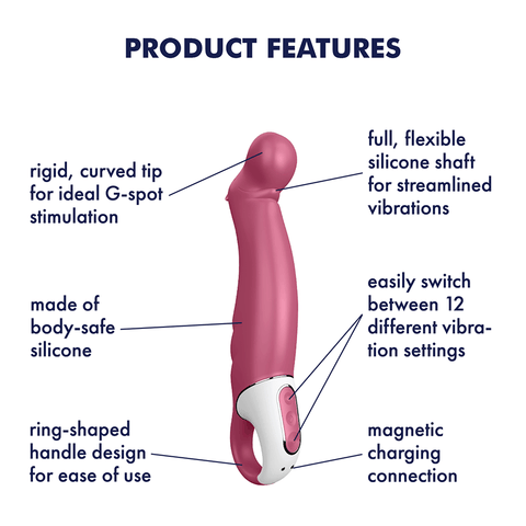Satisfyer Petting Hippo 12 Functions Sensual G Spot Vibrator - G-Spot Vibrators